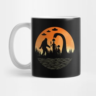 Bigfoot Loch Ness Monster And Aliens Mug